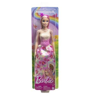 Papusa Barbie cu parul blond si roz Barbie