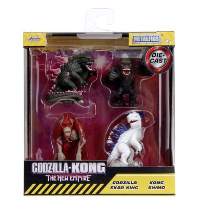 Set 4 figurine metalice 6. 5 cm Godzilla