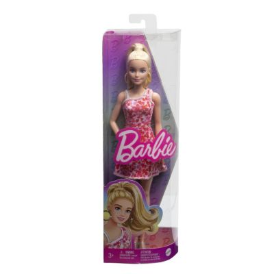 Barbie fashionistas blonda cu parul prins in coada Barbie