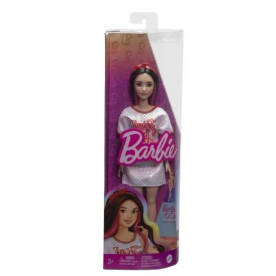 Barbie fashionista bruneta cu rochita sport Barbie