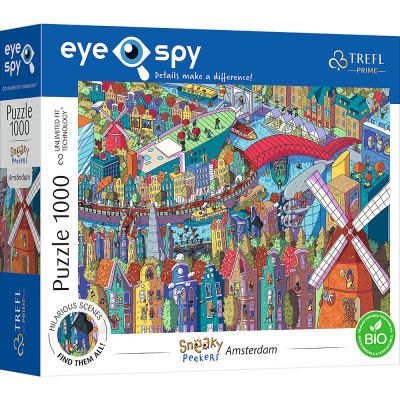 Puzzle 1000 UFT. Eye spy Amsterdam Trefl