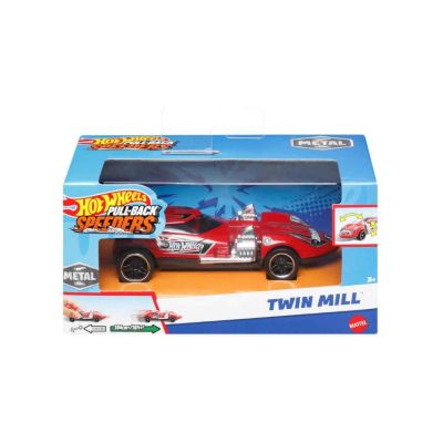 Masinuta metalica cu sistem pull back Twin Mill scara 1 43 Hot Wheels