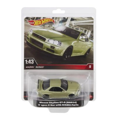 Masinuta metalica Nissan Skyline GT-R scara 1/43 Hot Wheels Premium Real Riders