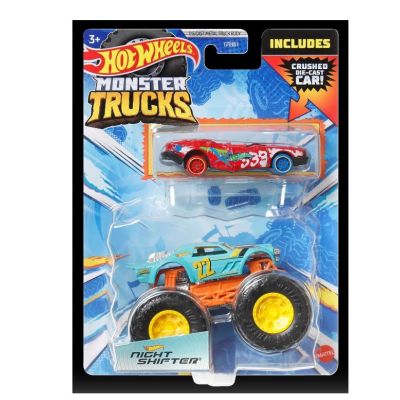 Masinuta metalica Night Shifter Hot Wheels Monster Truck