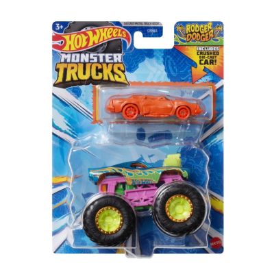 Masinuta metalica Rodger Dodger Hot Wheels Monster Truck