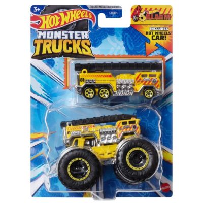 Masinuta metalica 5 alarm Hot Wheels Monster Truck