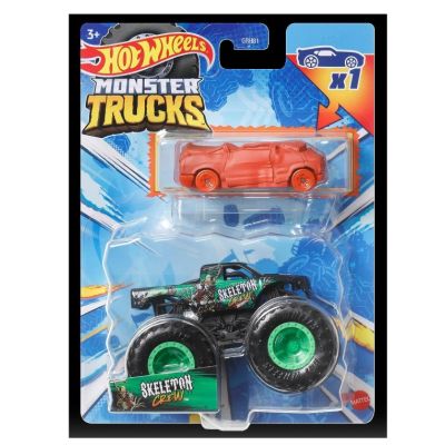 Masinuta metalica Skeleton Crew Hot Wheels Monster Truck