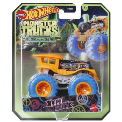 Masinuta Loco Punk glow in the dark scara 1 64 Hot Wheels Monster Truck