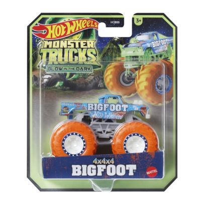 Masinuta Bigfoot glow in the dark scara 1 64 Hot Wheels Monster Truck