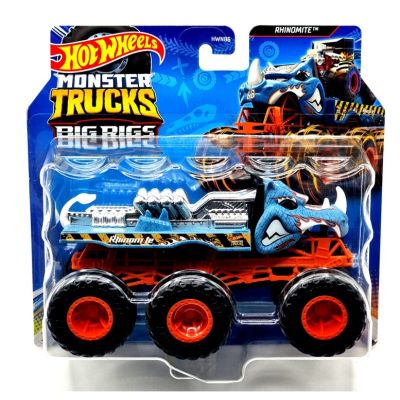 Masinuta metalica cu 6 roti Monster truck Big Rigs Rhinomite scara 1 64 Hot Wheels