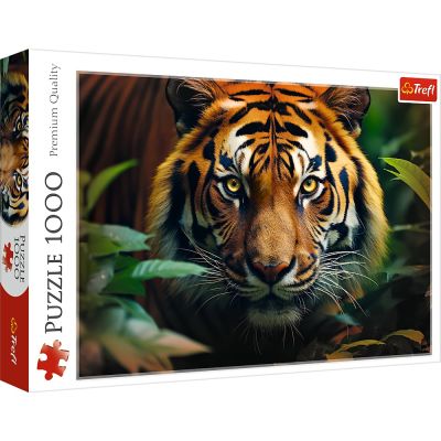 Puzzle 1000 piese. Tigru salbatic Trefl