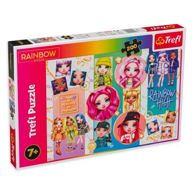 Puzzle 200. Rainbow High Papusile Trefl