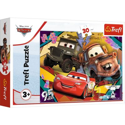 Puzzle 30. Cars Masinile de viteza Trefl