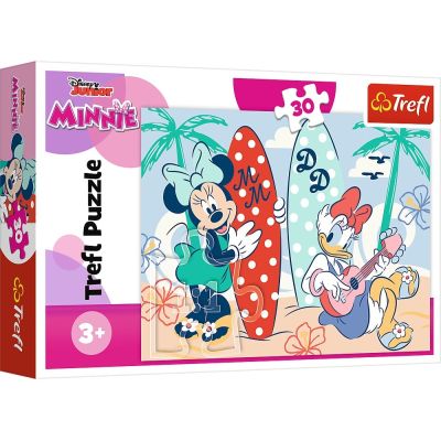 Puzzle 30. Minnie la plaja Trefl