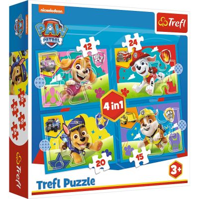 Puzzle 4in1. Patrula Catelusilor Echipa Trefl