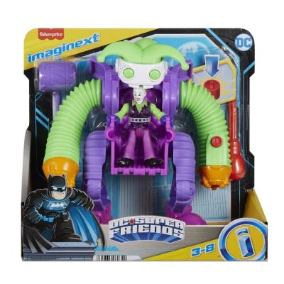 Vehicul cu figurina Joker Fisher Price Imaginetext DC Super Friends