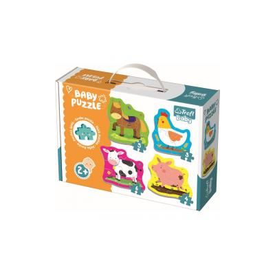 Puzzle Baby Clasic 18 piese. Animale la ferma Trefl