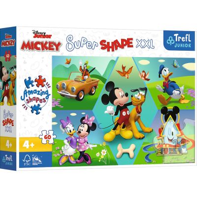 Puzzle Primo Super shape XXL 60 Disney. Mickey amuzantul Trefl