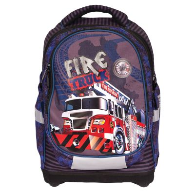 Ghiozdan anatomic compartiment laptop Fire Truck 42x34x22 cm S-Cool