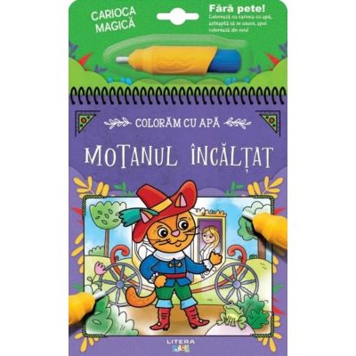 Coloram cu apa. Motanul incaltat