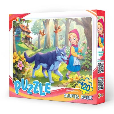 Puzzle 120 piese. Scufita Rosie