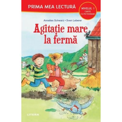 Agitatie mare la ferma Nivelul 1 Carte cu pictograme