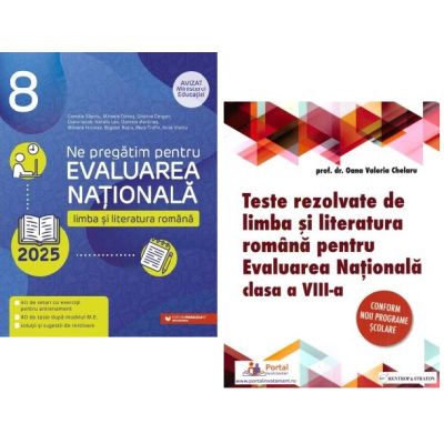 Pachet Evaluarea Nationala 2025. Limba si literatura romana Clasa 8 - Oana Chelaru Cristina Cergan