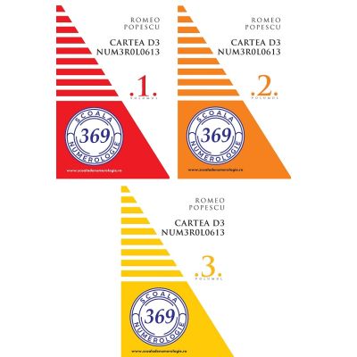 Pachet 3 volume Cartea de numerologie - Romeo Popescu