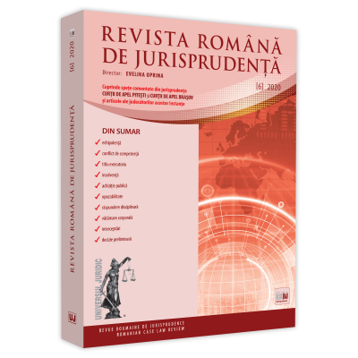 Revista romana de jurisprudenta nr. 62020 - Evelina Oprina