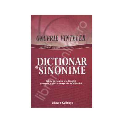 Dictionar de sinonime - Onufrie Vinteler