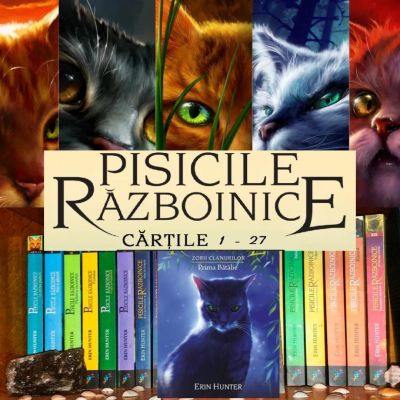 Pachet Pisicile Razboinice. Cartile 1 - 27 Erin Hunter