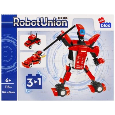 Joc constructie puzzle Roboti PVC Alleblox 105-115 piese J1313