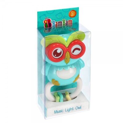 Jucarie bufnita cu muzica BamBam Music Light Owl J1220