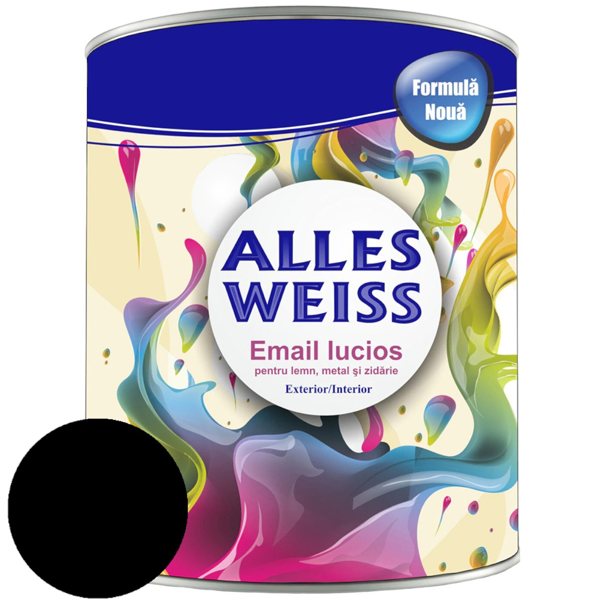 ALLES WEISS EMAIL ALCHIDIC NEGRU 90 - C0.6L