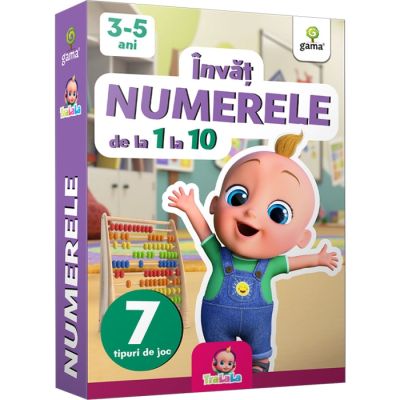 Carduri educative TraLaLa. Invat numerele de la 1 la 10