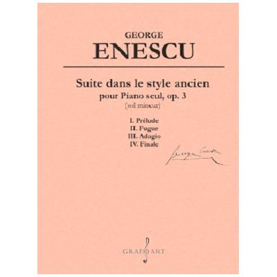 Suite dans le style ancien pour Piano seul op. 3 sol mineur