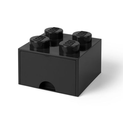 Cutie depozitare LEGO 2x2 cu sertar negru 40051733