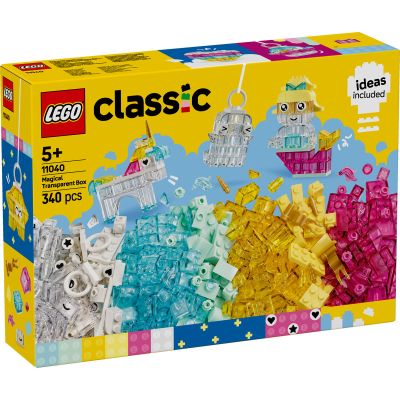 LEGO Classic. Cutie transparenta magica 11040 340 piese