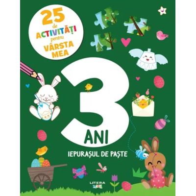 25 de activitati pentru varsta mea. 3 ani. Iepurasul de Paste