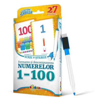 27 de cartonase. Scrie si sterge. Formarea si descompunerea numerelor