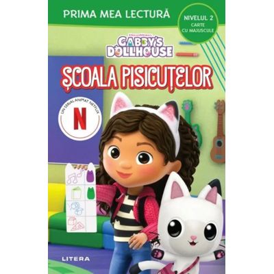 Gabbys Dollhouse. Scoala pisicutelor Nivelul 2 Carte cu majuscule