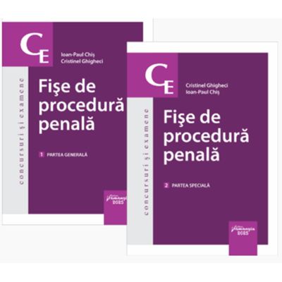 Pachet Fise de procedura penala - Ioan-Paul Chis Cristinel Ghigheci