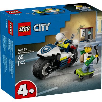 LEGO City. Urmarire cu motocicleta de politie 60455 65 piese