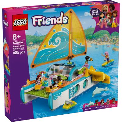 LEGO Friends. Calatoria aventuroasa cu barca 42664 685 piese