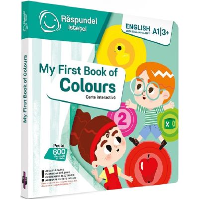 Raspundel Istetel carte interactiva My first book of colours English