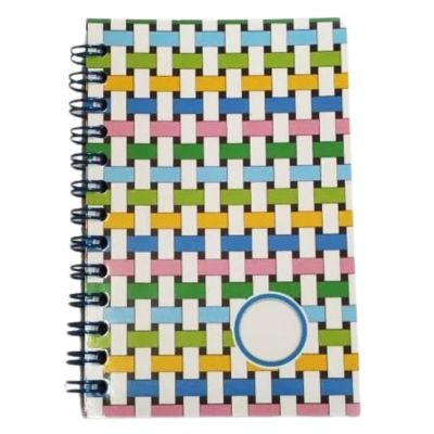 Caiet cu spira hartie velin 8x12 cm Super Color