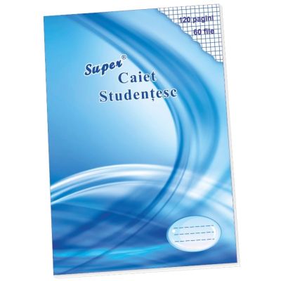 Super caiet matematica A4 60 file albastru Super Color