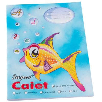 Caiet clasa pregatitoare Pestisor A5 32 file Super Color