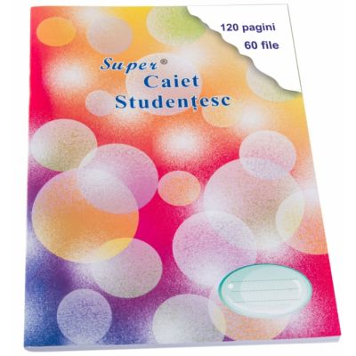 Super caiet foaie velina A4 60 file Super Color