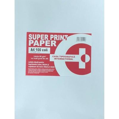 Hartie pentru scris si copiator Super Print A4 100 coli Super Color